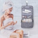 AiQInu składana kosmetyczka do zawieszenia uniseks szara