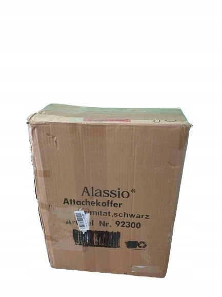 Alassio teczka aktówka Czarny, 33 x 44.5 x 10 cm