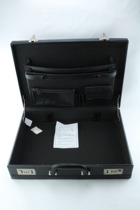 Alassio teczka aktówka Czarny, 33 x 44.5 x 10 cm