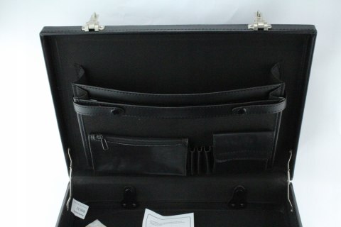 Alassio teczka aktówka Czarny, 33 x 44.5 x 10 cm