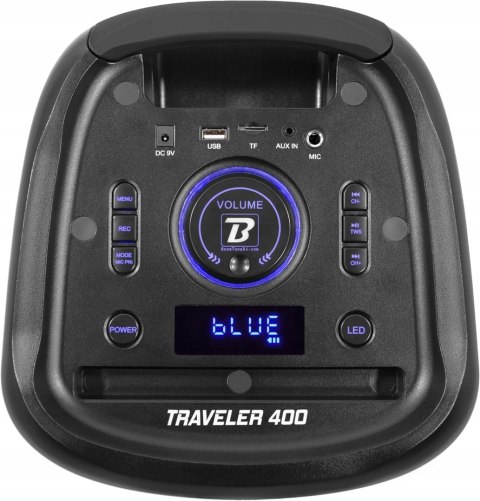 BOOMTONEDJ Traveler 400, Głośnik przenośny 400W BT, LED, USB/SD