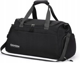 Damcyer torba sportowa pojemna z kieszenią na buty 48 x 23 x 27 cm