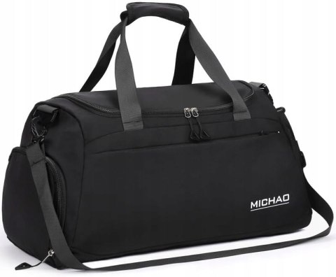 Damcyer torba sportowa pojemna z kieszenią na buty 48 x 23 x 27 cm