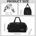 Damcyer torba sportowa pojemna z kieszenią na buty 48 x 23 x 27 cm