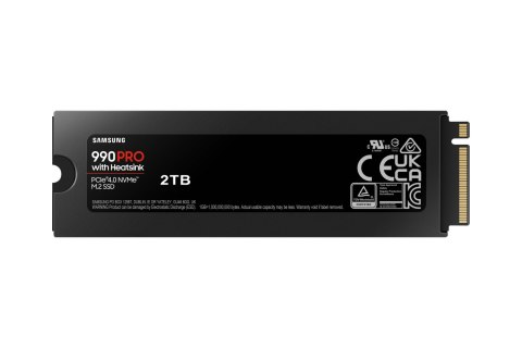 Dysk SSD Samsung 990 Pro M.2 2TB + Heatsink M.2 PCIe MZ-V9P2T0CW