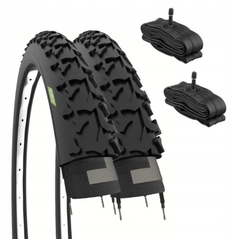 Ecovelo 2 Opony MTB 26 x 1.90 (50-559) + dętki do rowera górskiego 26"