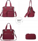 HUA ANGEL Torebka Damska Na Ramię Wodoodporna Czerwona Praktyczna