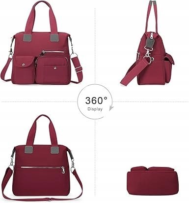 HUA ANGEL Torebka Damska Na Ramię Wodoodporna Czerwona Praktyczna