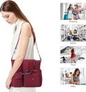 HUA ANGEL Torebka Damska Na Ramię Wodoodporna Czerwona Praktyczna