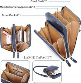 INF Damska torba na telefon komórkowy z trzema uchwytami i jednym ramieniem