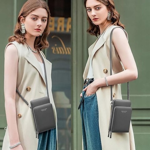 INF Damska torba na telefon komórkowy z trzema uchwytami i jednym ramieniem