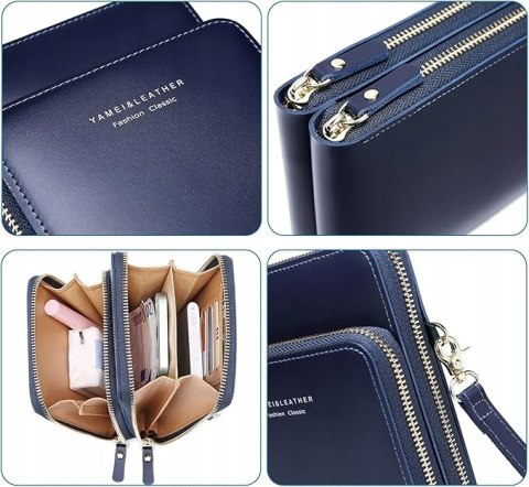 INF Damska torba na telefon komórkowy z trzema uchwytami i jednym ramieniem