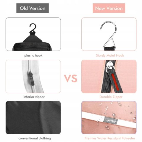 Kosmetyczka Carttiya S1FZ duża wisząca rozkładana