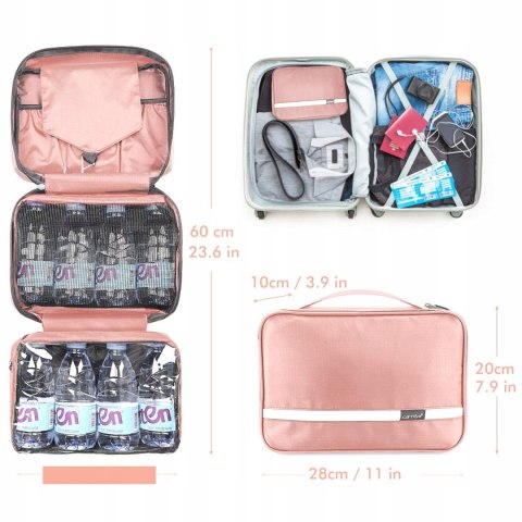 Kosmetyczka Carttiya S1FZ duża wisząca rozkładana