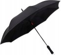 Parasol iX-brella odwrotnie otwierany składany czarny