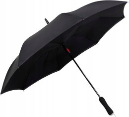 Parasol iX-brella odwrotnie otwierany składany czarny
