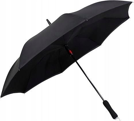 Parasol iX-brella odwrotnie otwierany składany czarny
