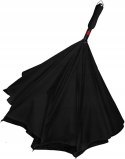 Parasol iX-brella odwrotnie otwierany składany czarny