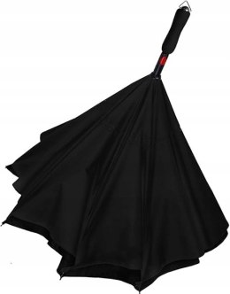Parasol iX-brella odwrotnie otwierany składany czarny