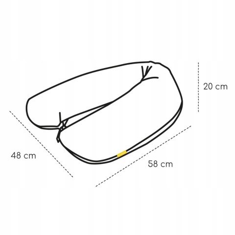 Poduszka od karmienia rogal skiddou Ammi zieleń