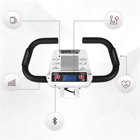 Rower treningowy magnetyczny pionowy SportPlus SP-HT-1004-iE