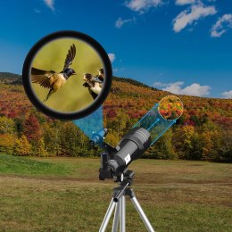 TELESKOP ASTRONOMICZNY 70/400 MM SKŁADANY BIAŁY MODEL 40070