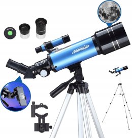 TELESKOP ASTRONOMICZNY AOMEKIE22 40070 16X 66X 400MM EDUKACYJNY