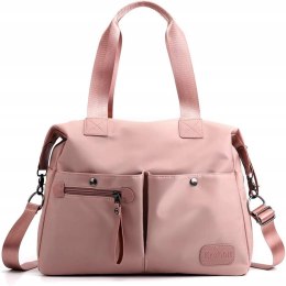 TORBA TOREBKA DAMSKA NYLON HOBO CZARNA KRABBIT
