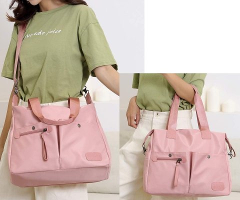 TORBA TOREBKA DAMSKA NYLON HOBO CZARNA KRABBIT