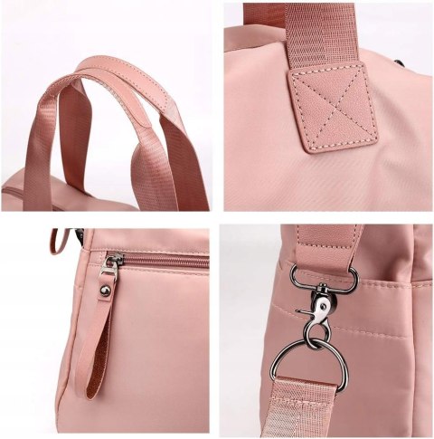 TORBA TOREBKA DAMSKA NYLON HOBO CZARNA KRABBIT