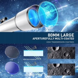 Teleskop ALKINSHUE 800/80 80mm apertura 800mm torba transportowa