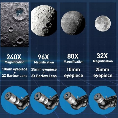 Teleskop ALKINSHUE 800/80 80mm apertura 800mm torba transportowa