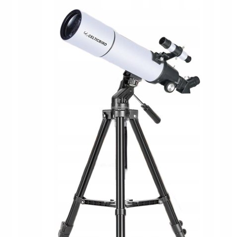 Teleskop Astronomiczny CelticBird 80AZ 80800B 800 mm 66x Azymutalny Biały