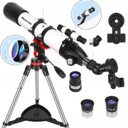 Teleskop Astronomiczny MEEZAA 90800 800mm 240x Azymutalny Barlowa