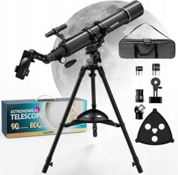 Teleskop NACATIN 80090 800 mm BOGATE WYPOSAŻENIE+TORBA