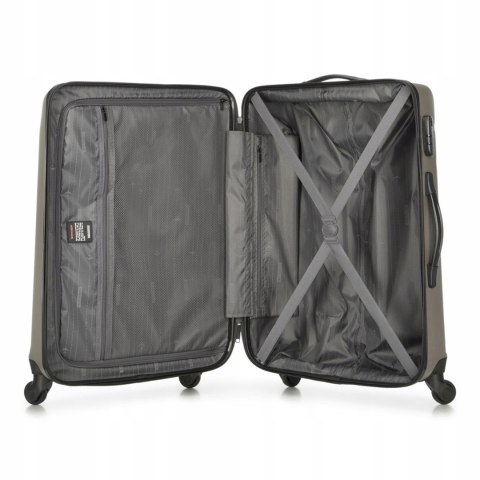 Walizka kabinowa WITTCHEN Globe Line 56-3A-652-86 beżowy