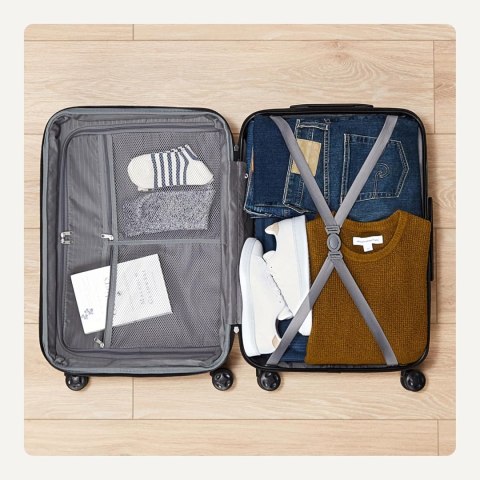 Walizka twarda kabinowa Amazon Basics 55 cm 34L pomarańczowy