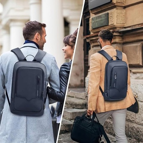 HEROIC KNIGHT Ergonomiczny plecak na laptopa 15,6" granatowy