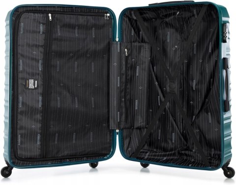 Walizka duża z ABS-u WITTCHEN 56-3A-313-85 lekka twarda wytrzymała zielona