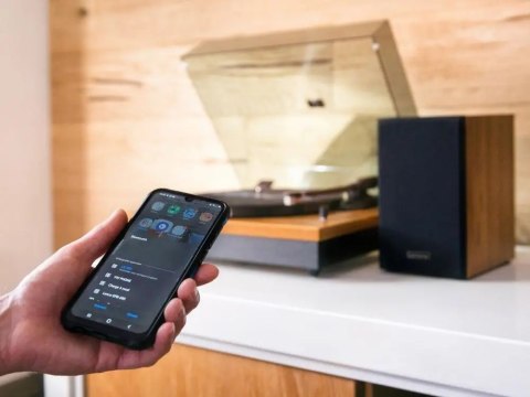 Gramofon Lenco LS-300WD brązowy