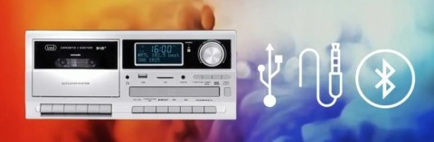 Gramofon Trevi TT 1072 RADIO DAB CD USB FM SD WIEŻA GŁOŚNIK BLUETOOTH