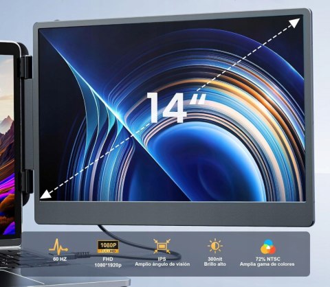 Monitor LCD Laptomo s3 mat 14,1 " 1920 x 1080 px IPS / PLS