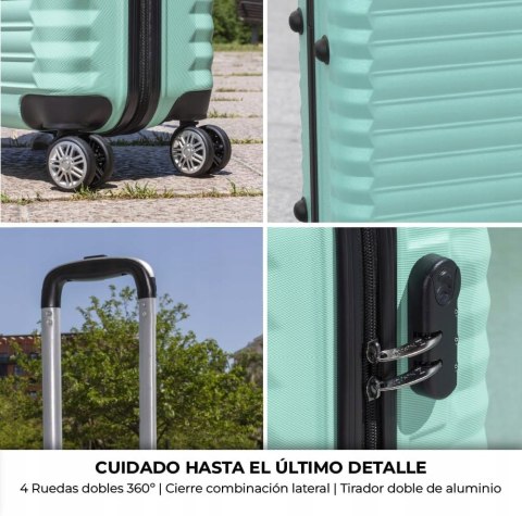 NUMADA Walizka twarda kabinowa ABS 31 l Zielona