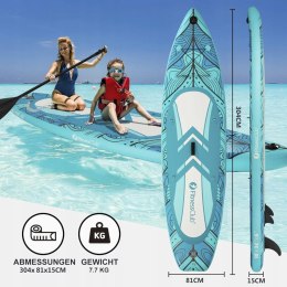 Nadmuchiwana deska surfingowa SUP 305*76*10cm surfingowa Niebieski