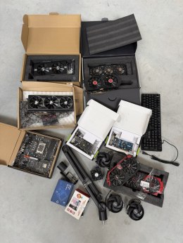Pakiet uszkodzonych podzespołów komp. gpu cpu płyta główna coolery itp.