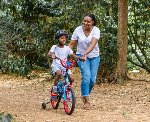Rowerek dziecięcy16 cali Spider-Man dla chłopca od lat 5 Huffy
