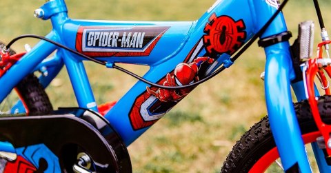 Rowerek dziecięcy16 cali Spider-Man dla chłopca od lat 5 Huffy