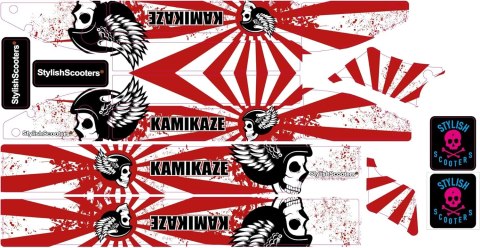 Stylish Scooters Naklejki Kamikaze