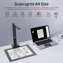 CZUR Lens 1200 Pro składany skaner do dokumentów A4 12 MPX