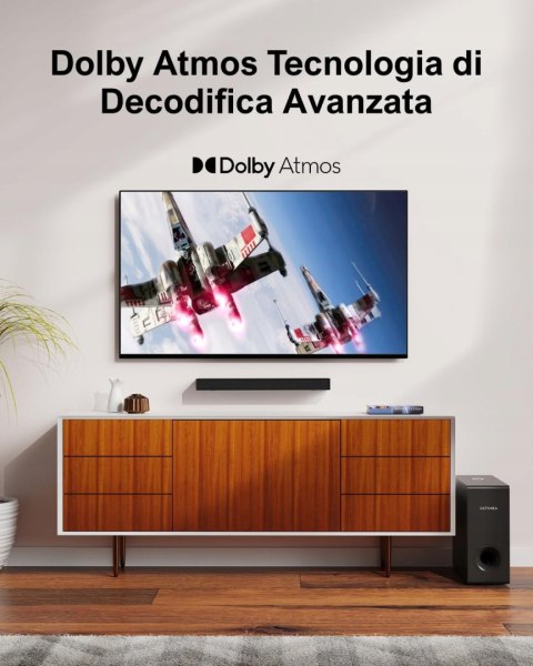 ULTIMEA Nova S50 Soundbar Dolby Atmos Subwoofer Bluetooth 5.3 190W